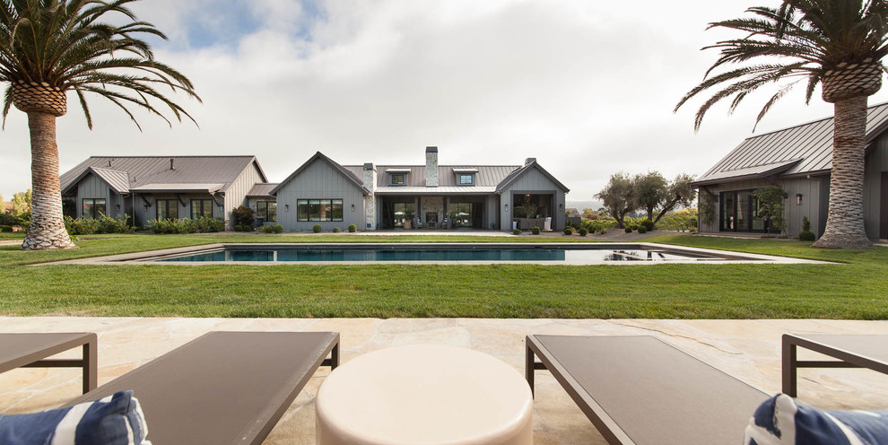 Back Yard - Farmhouse - Pool - San Francisco - by Joseph Farrell ...