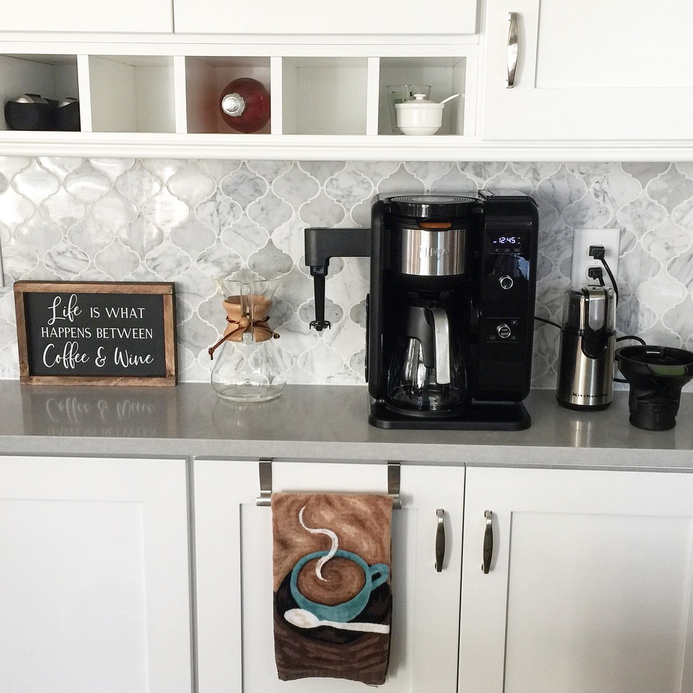 Coffee Maker Steam and Kitchen Cabinets