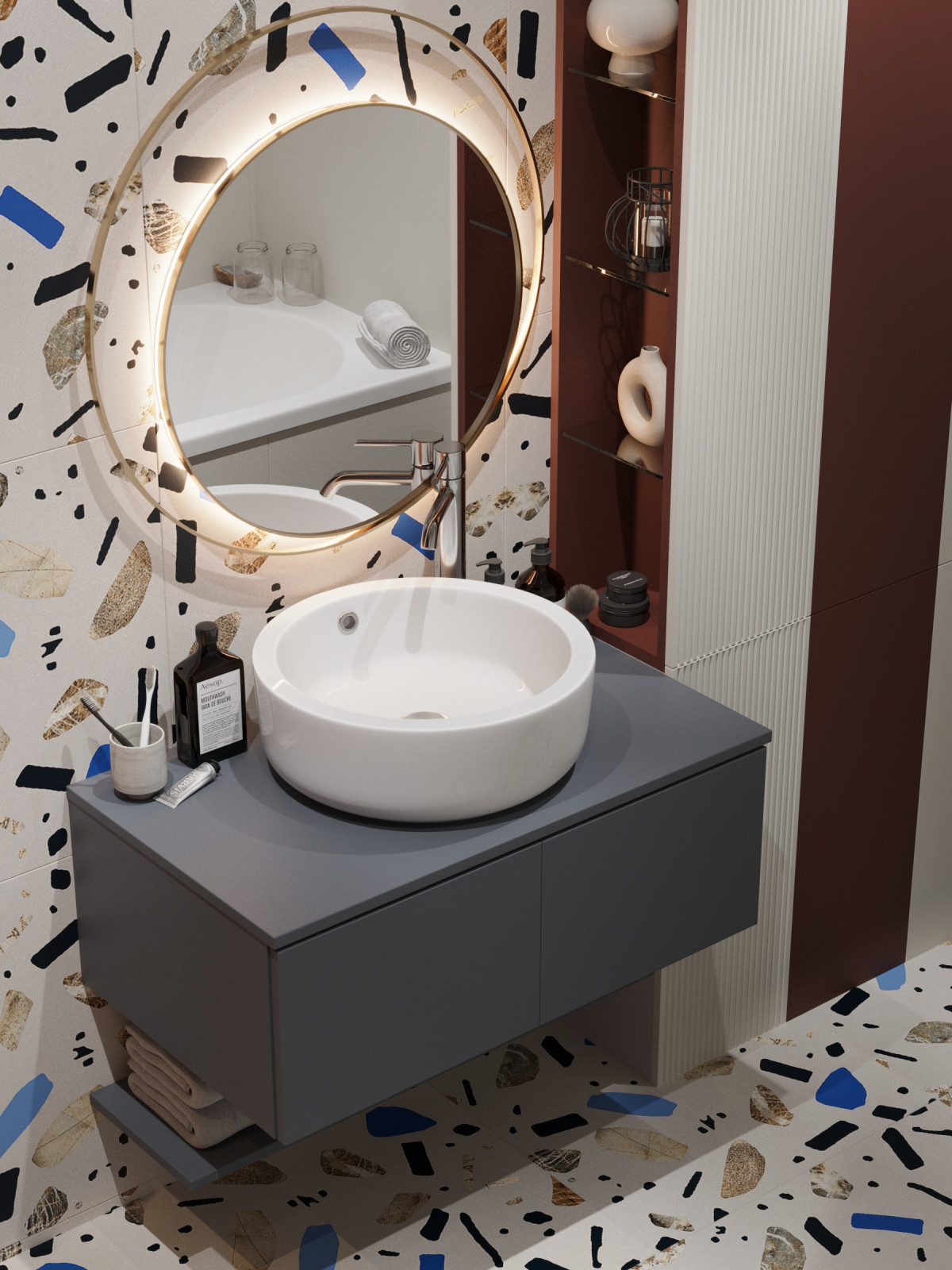 Квартира с ярким характером 120м2