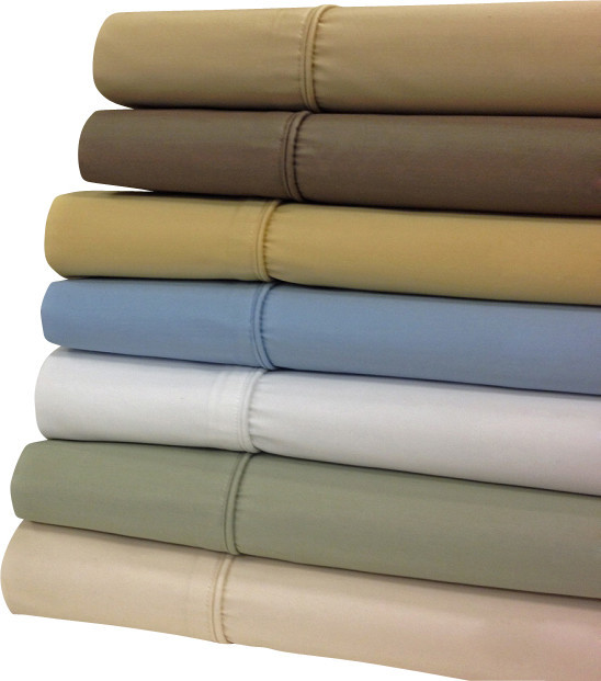 Wrinkle Free 650 TC Egyptian Cotton Sheet Sets Queen Ivory