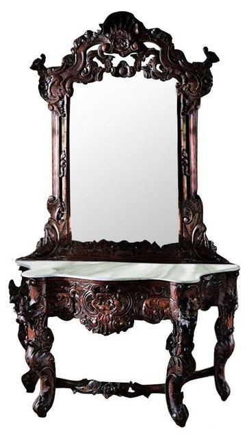 Hapsburg Console Table And Mirror Set Hapsburg Console Table And Mirror Set