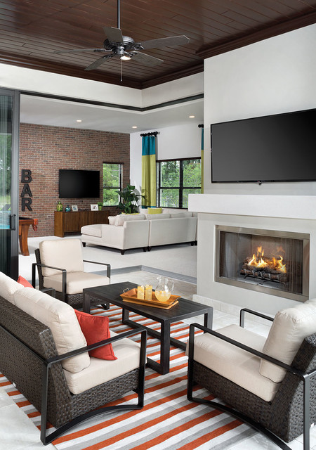 Custom Homes trendy-dagligstue