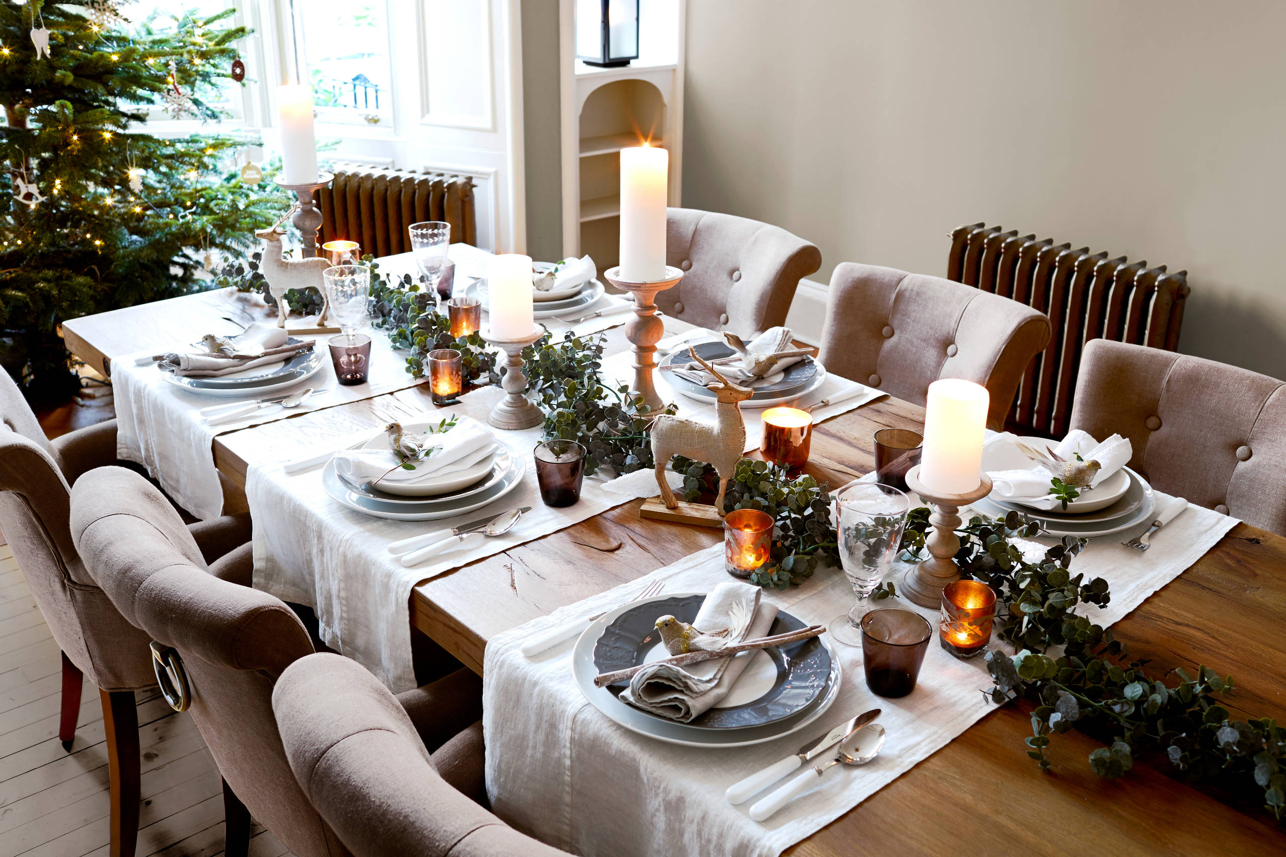 Weihnachtliche Tischdeko: 19 Ideen für die Festtafel