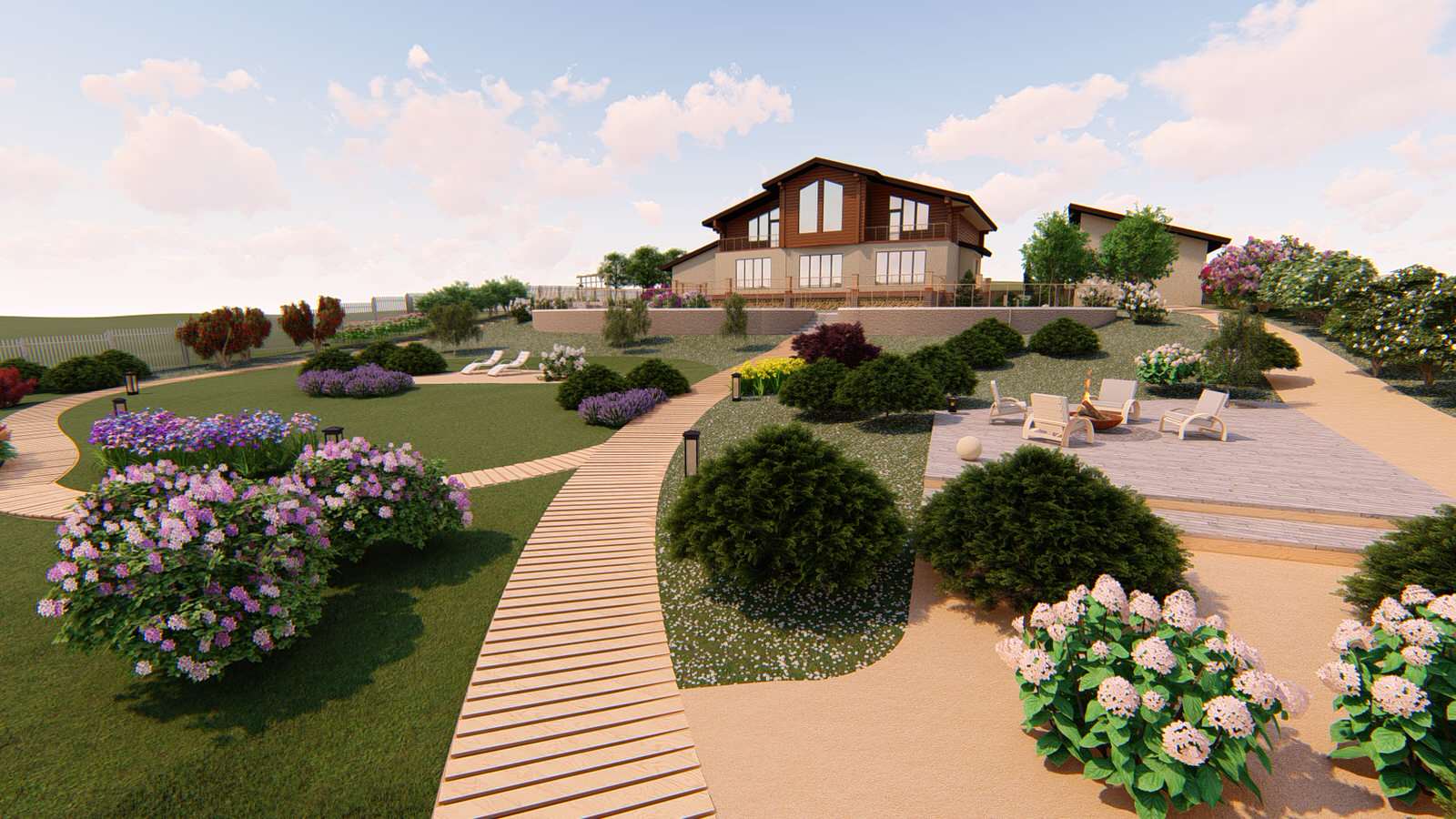 Проект ландшафтного благоустройства в посёлке Ушаково