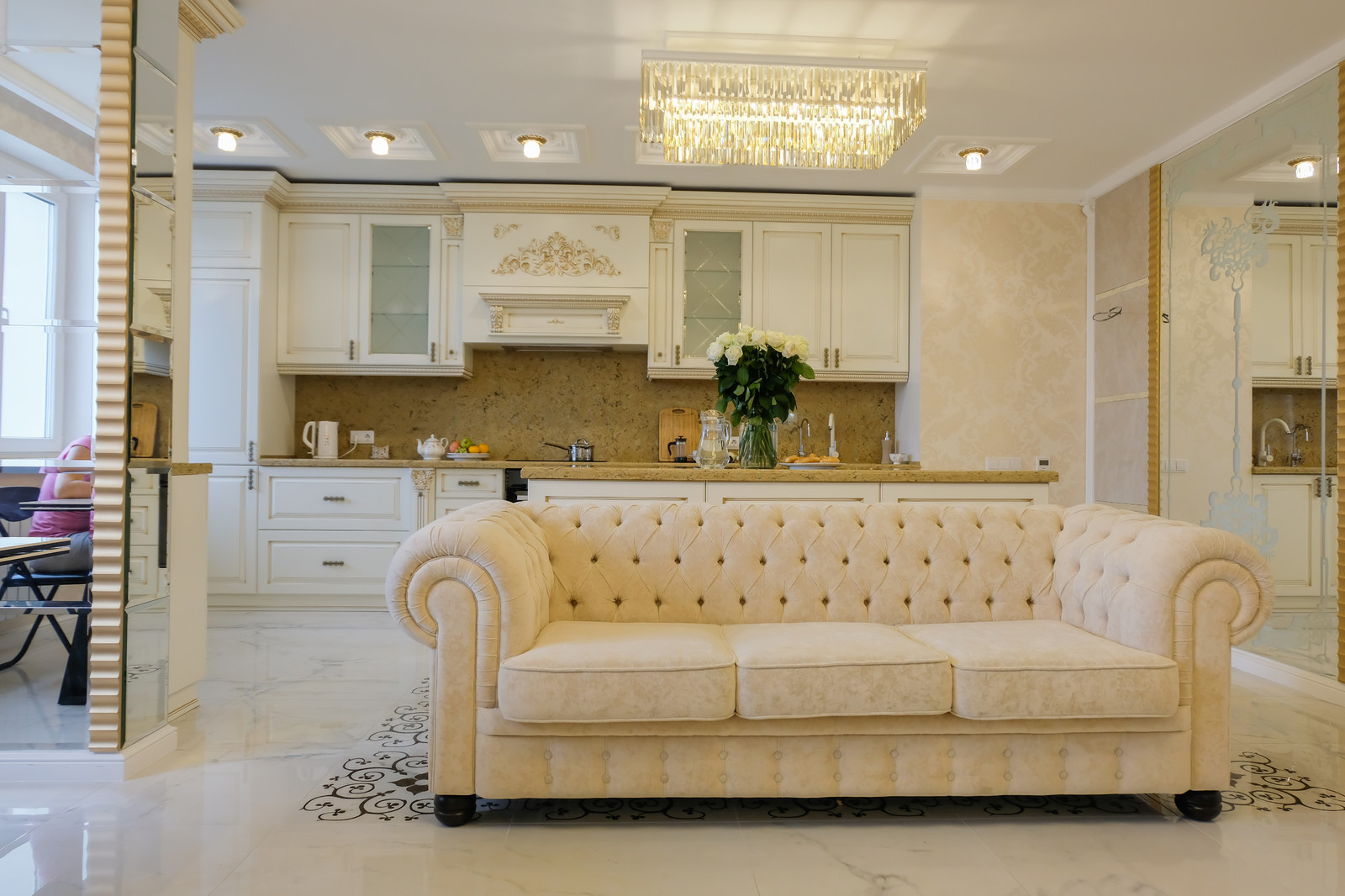 Традиционная итальянская классика в большой квартире