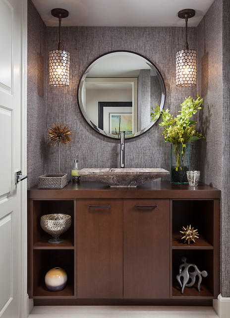 PRIVATE RESIDENCE transitional-powder-room