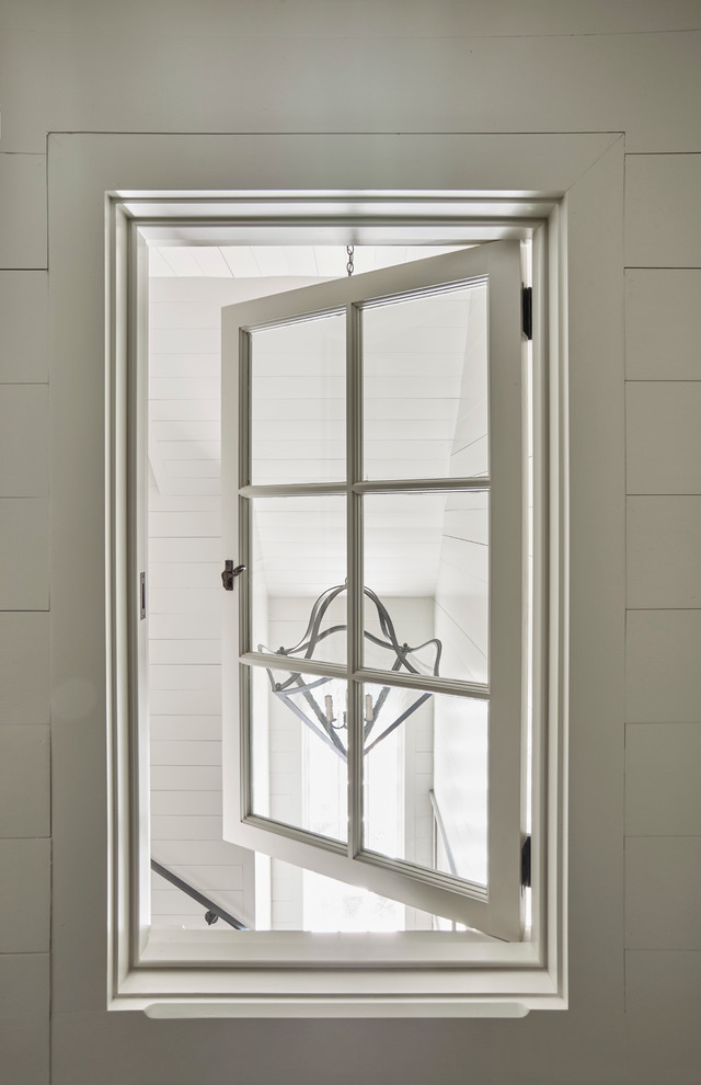 Transitional home design photo in Charlotte