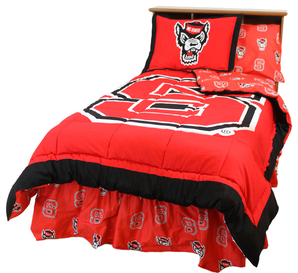 North Carolina State Wolfpack Reversible Comforter Set, Twin, Full ...