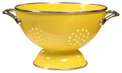 Reston Lloyd Enamel/Steel Colander, Lemon