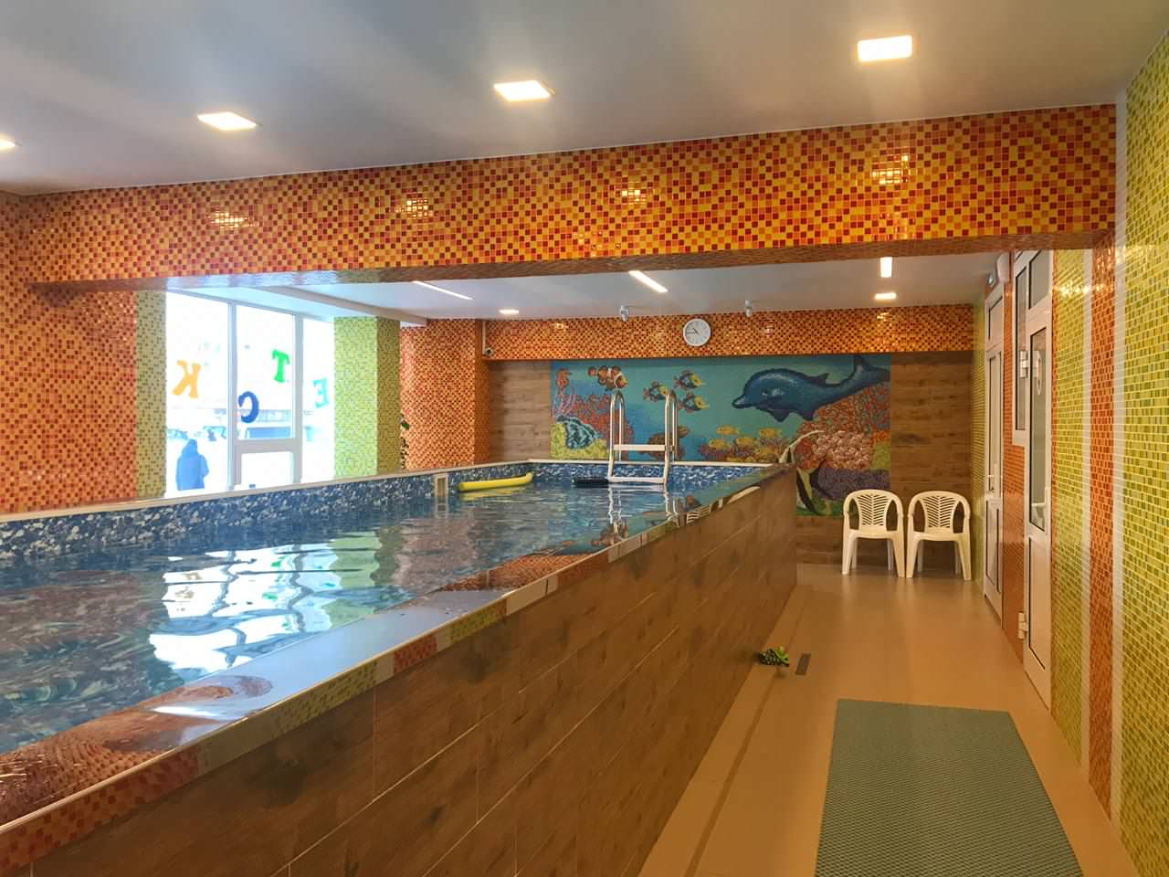 Панно в детский бассейн. 3600х1700 мм.