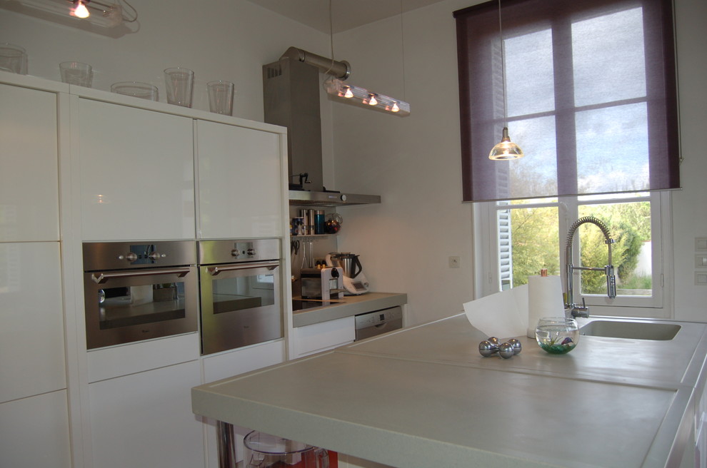 Idée de décoration pour une cuisine design.