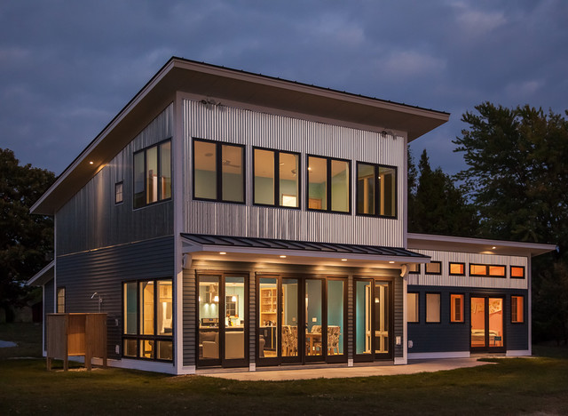 Contemporary Champlain Island Home contemporary-fasad