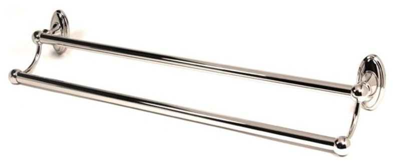 Alno Double Towel Bar in Polished Chrome