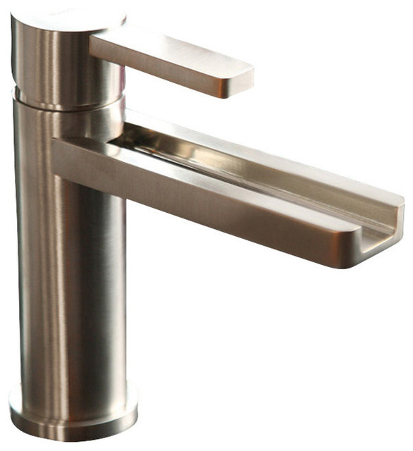 Brushed Chrome Bathroom Faucets waterfall bathroom faucet - contemporary - bathroom sink faucets Brushed Chrome Bathroom Faucets waterfall bathroom faucet - contemporary - bathroom sink faucets