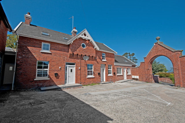 Brick stables conversion, Bangor industrial-house-exterior