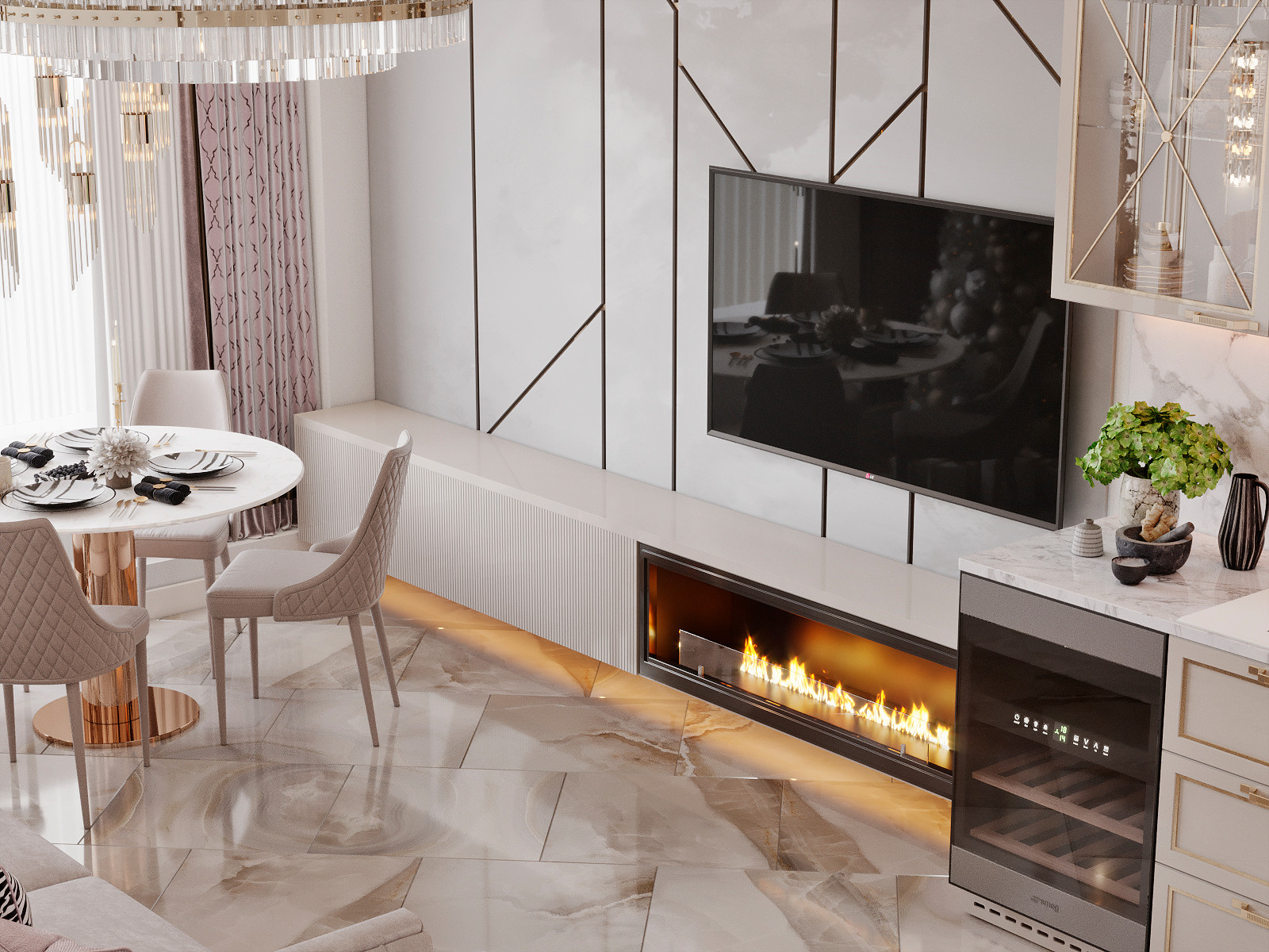 ДИЗАЙН ИНТЕРЬЕРА КВАРТИРЫ В ЖК СТОЛИЧНЫЕ ПОЛЯНЫ, 92 КВ.М