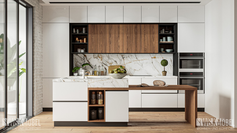 Современная кухня (эмаль глянец)