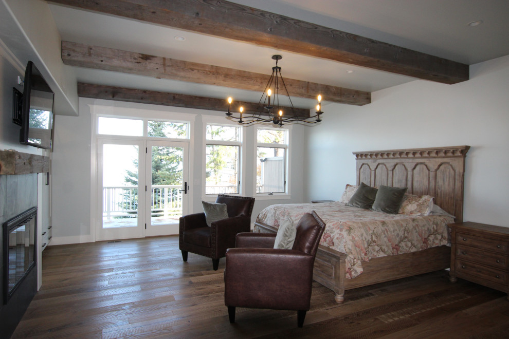 Photo of a country master bedroom in Other.