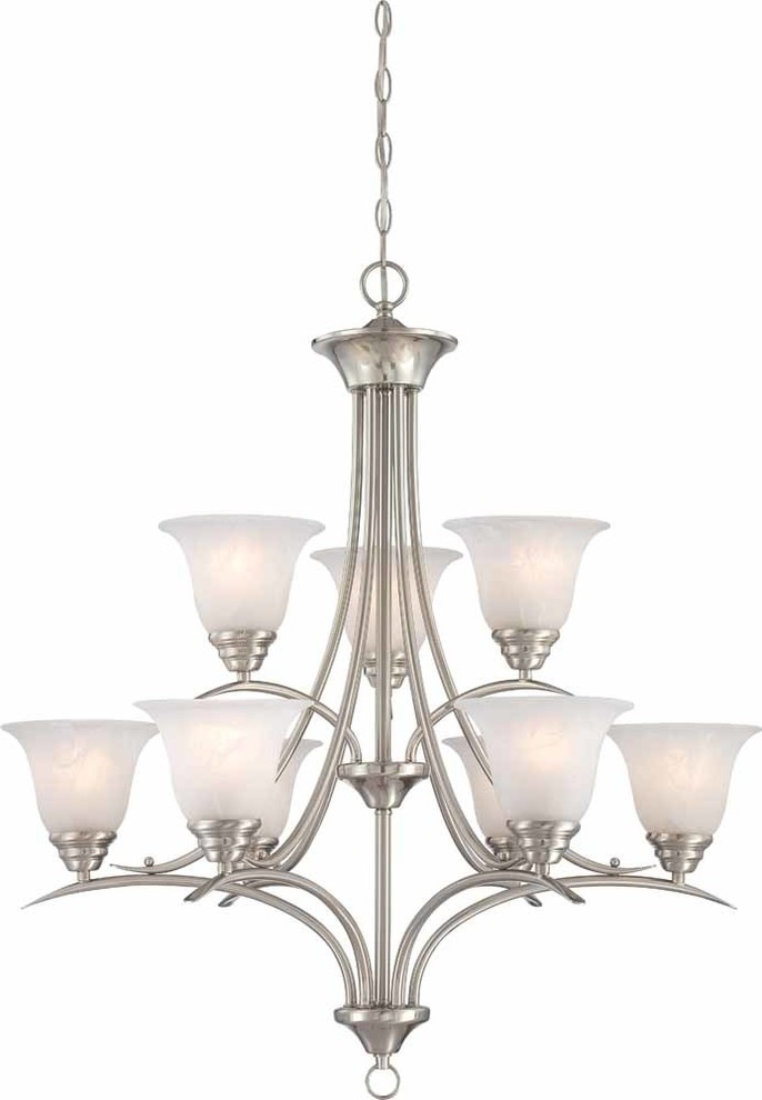 Volume Lighting Trinidad 9Light Antique Bronze Chandelier