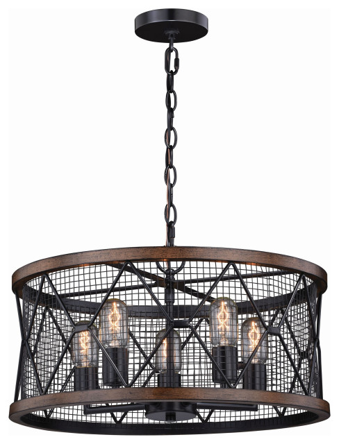 cage drum chandelier