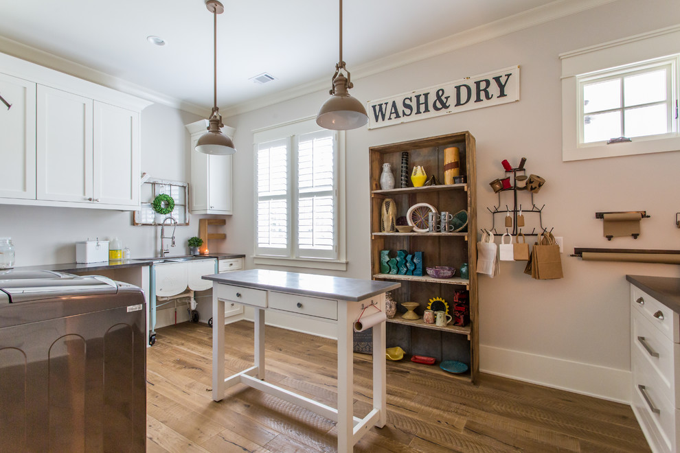 Inspiration for a country laundry room in Atlanta.