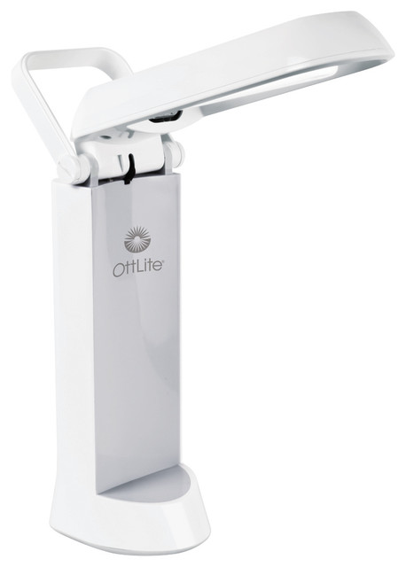 Ottlite 13w Folding Task Lamp Contemporary Desk Lamps By