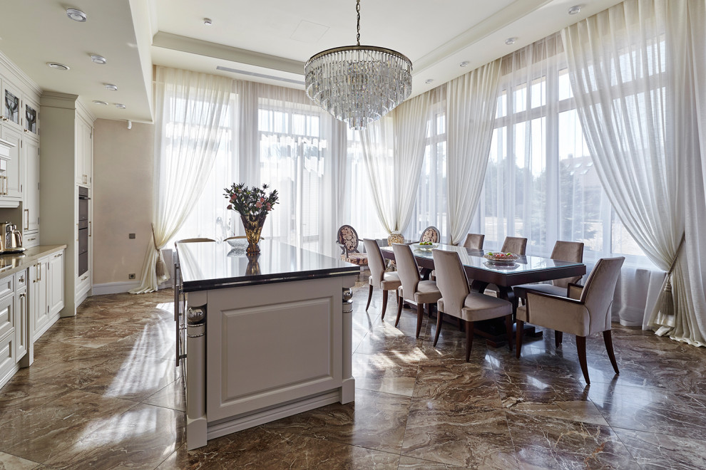 Кухня столовая в американском стиле