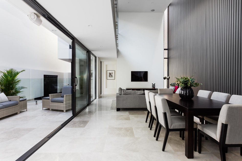 Design ideas for a contemporary dining room in Perth.