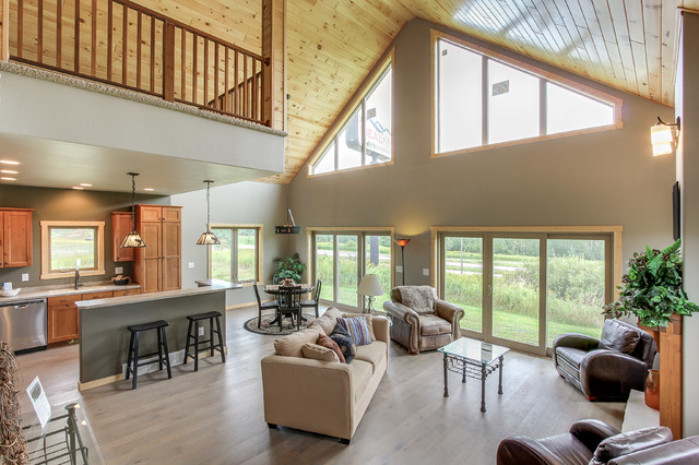 Dynamic Chalet rustik-vardagsrum