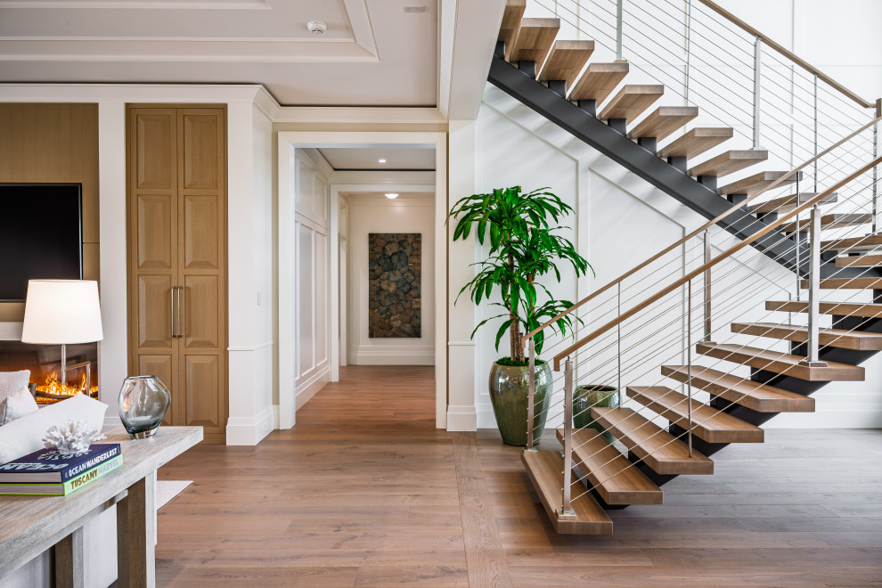 Transitional staircase photo in Miami