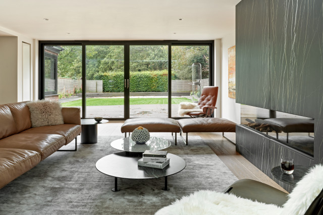 St Albans contemporary-vardagsrum