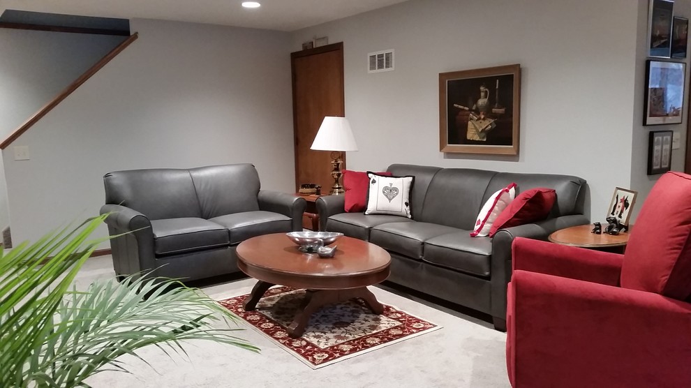 Basement - transitional basement idea