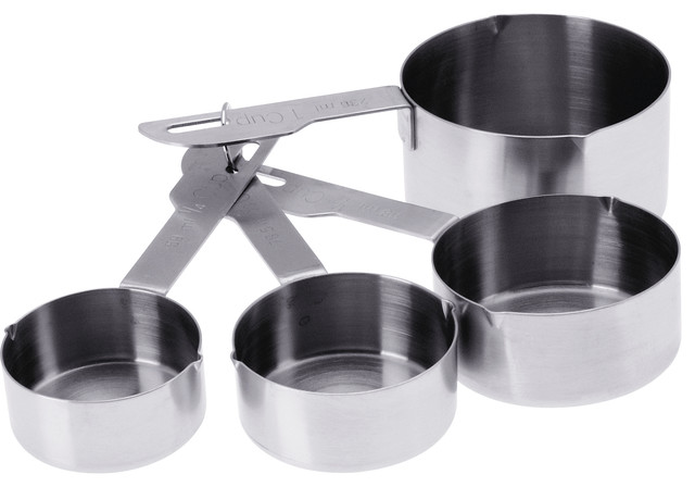 Progressive International Heavy Duty Stainless Steel 4 Piece Measuring Cup Set Contemporary Measuring Cups By Bigkitchen