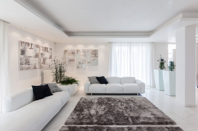 ABSOLUTE WHITE contemporaneo-sala-de-estar
