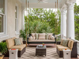 Transitional Porch by Allison Ramsey Architects