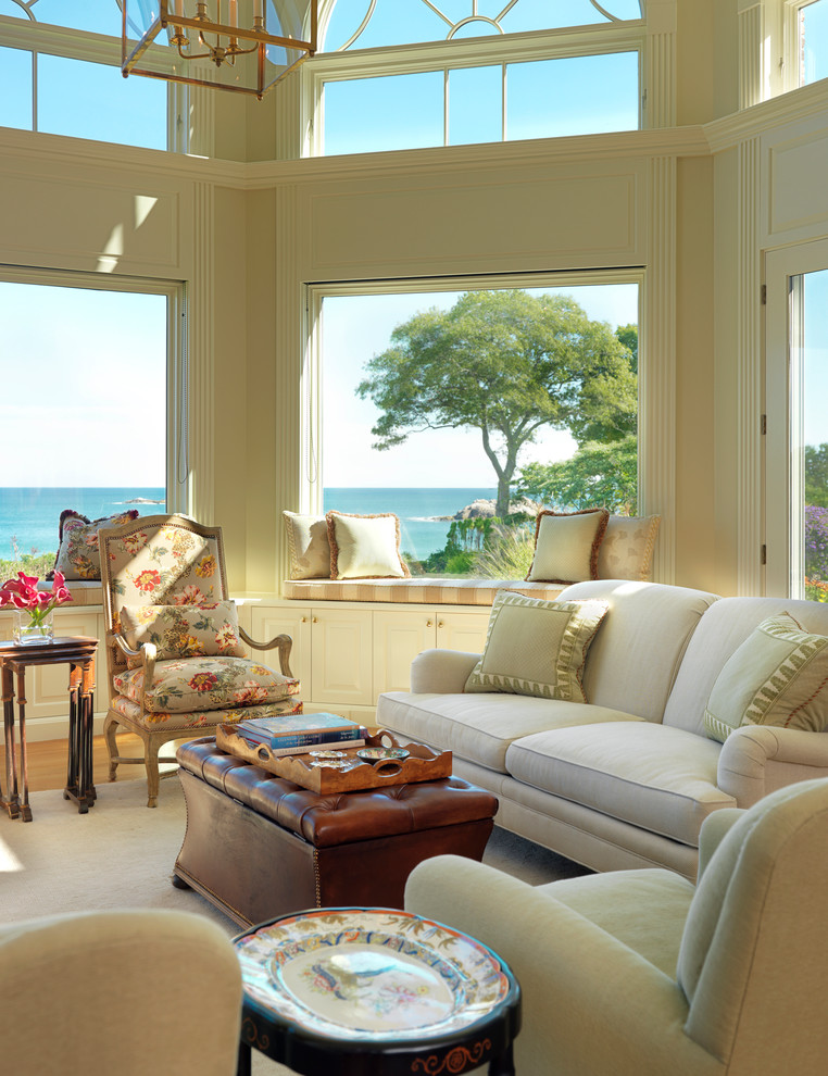 Inspiration for a traditional sunroom in Boston.