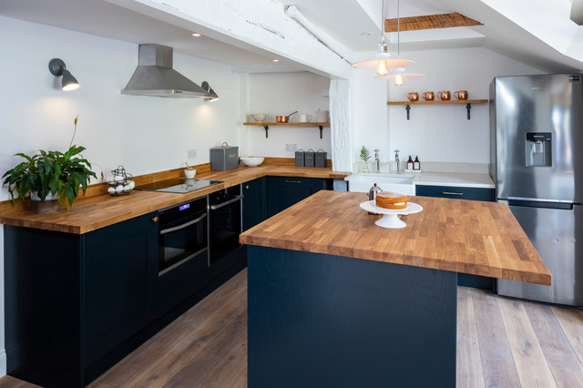 Ivy Cottage - New Oak framed single storey extension country-kitchen