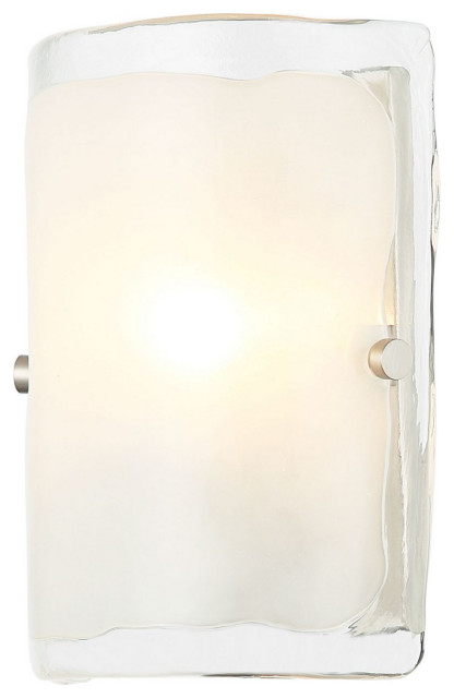 Fairchild One Light Wall Sconce in Black/Polished Nickel/Satin Brass