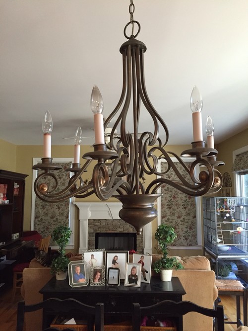 Chandelier Shades Yes Or No I Love The Pottery Barn Look So Not Sure If These Work Anymore Replacing Chandelier Isn T An Option Either
