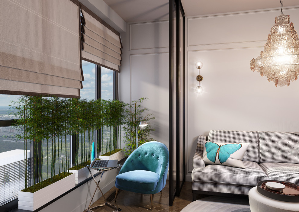 Interior design of a residential flat in The housing complex "Dynasty" at Moscow