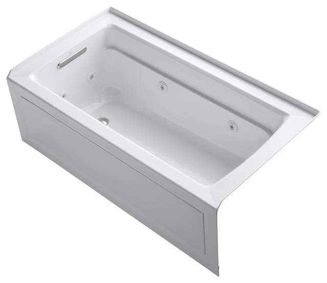 Kohler K-1122-LA Archer Collection 60" Three Wall Alcove Jetted - White