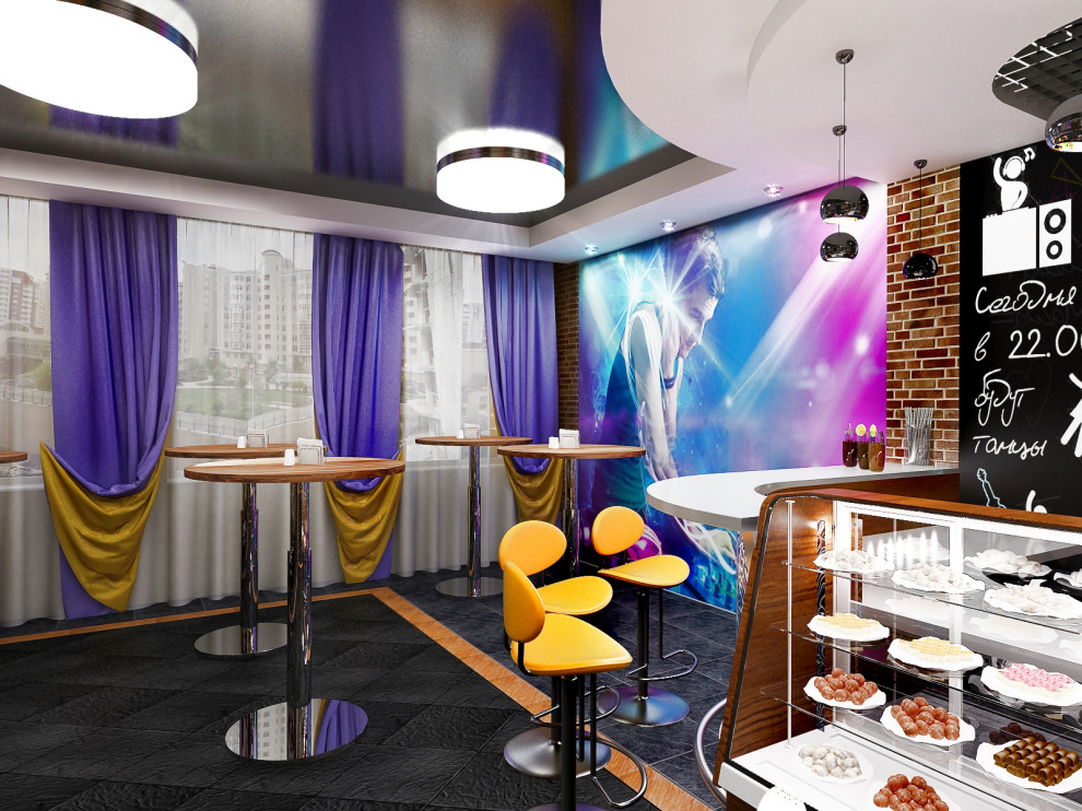 Дизайн интерьера молодежного кафе