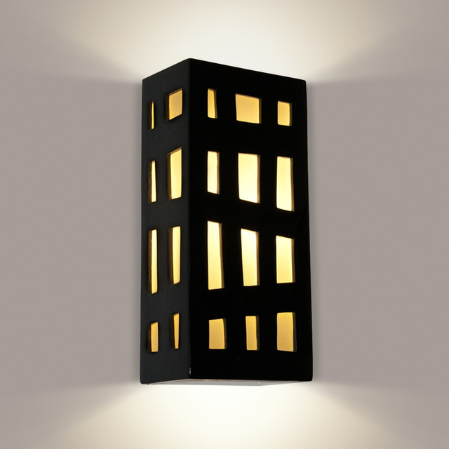 Grid Wall Sconce - Transitional - Outdoor Wall Lights And Sconces - by ...