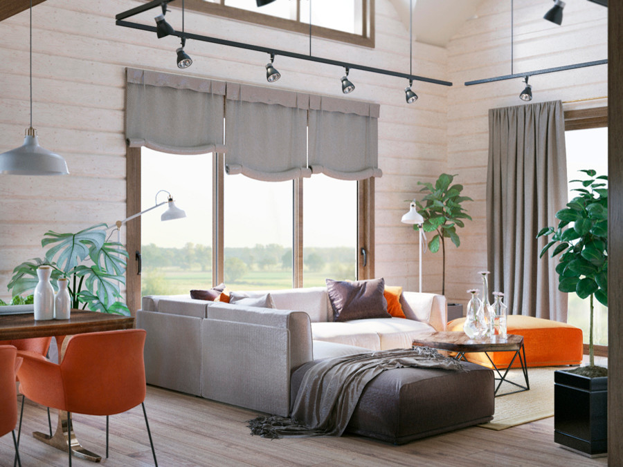 ПРОЕКТ ИНТЕРЬЕРА ДОМА НА ЧЕРНОЙ РЕЧКЕ во Владивостоке)