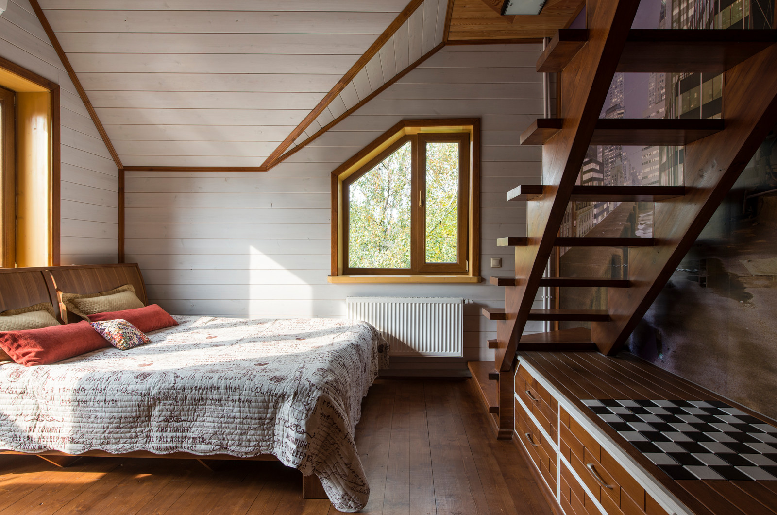 Интерьер в этническом стиле. Фотосъемка для журнала "Красивые деревянные дома"