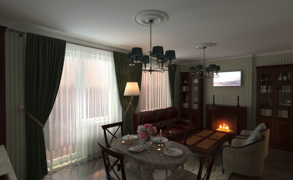 Английский стиль в современной квартире