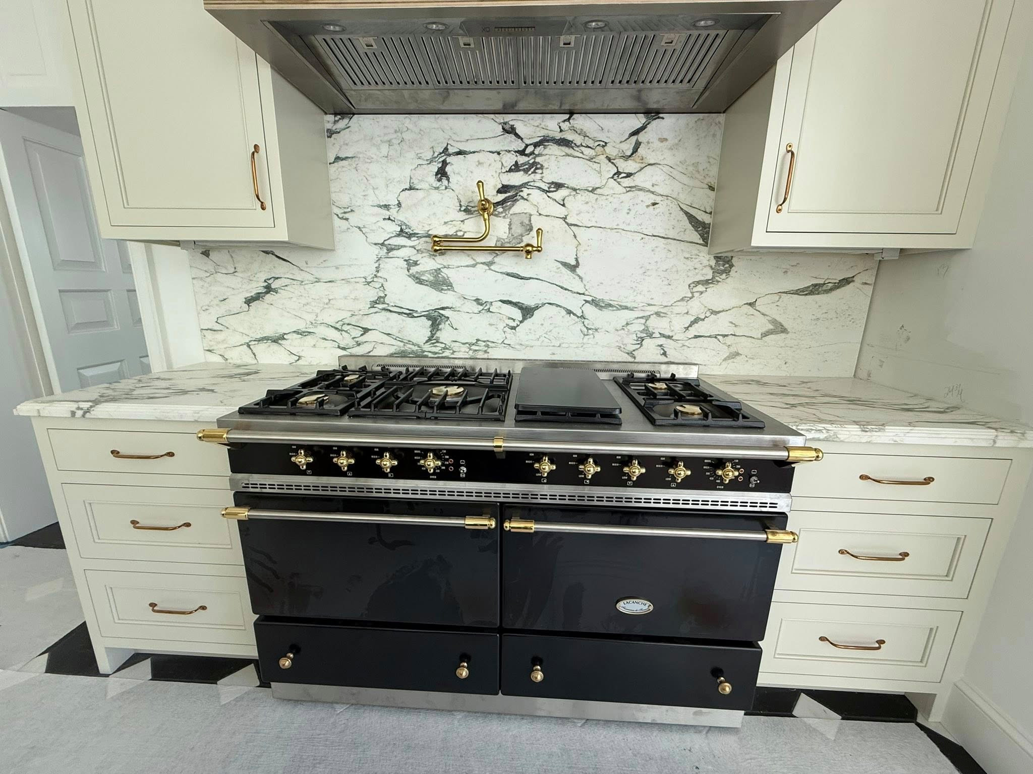 Monet Marble tops & Full Height one pc splash