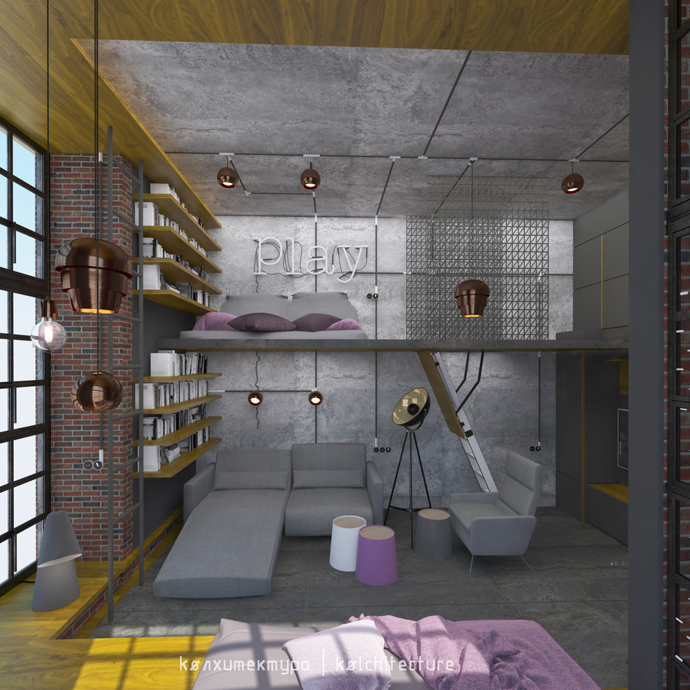 Лофт-детская спальня