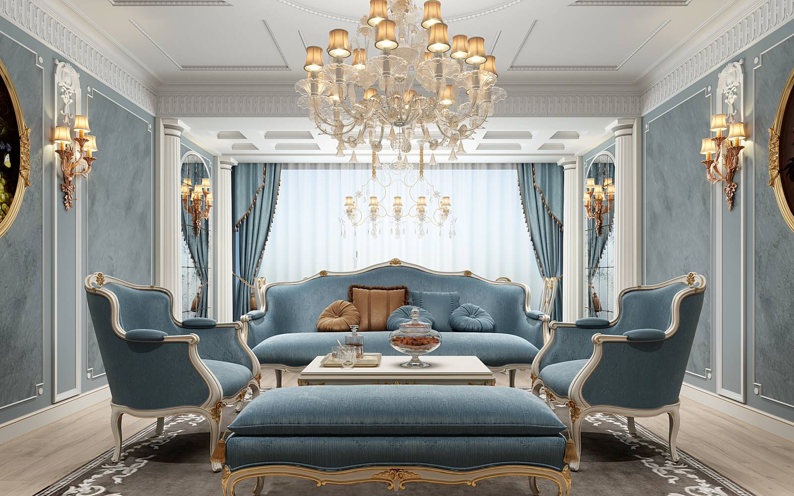 Гостиная в классическом стиле