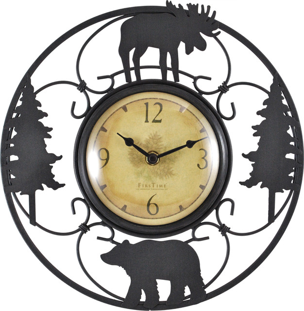 Shop Houzz  FirsTime Wildlife Wire Clock - Wall Clocks
